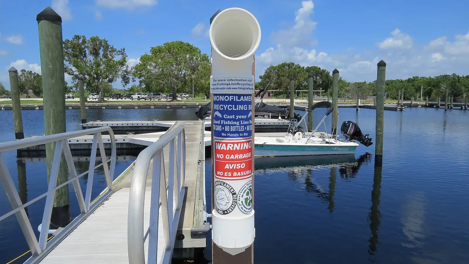 Boat dock at Flamingo in Everglades National Park, Florida